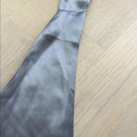 La Vie En Rose Smooth Satin Steel Blue Halter Sleeping Tank Top - Picture 6 of 6